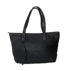 Hommard Black woven leather Tot Bag van € 325 NU € 169.99, Sieraden, Tassen en Uiterlijk, Tassen | Damestassen, Zwart, Overige typen