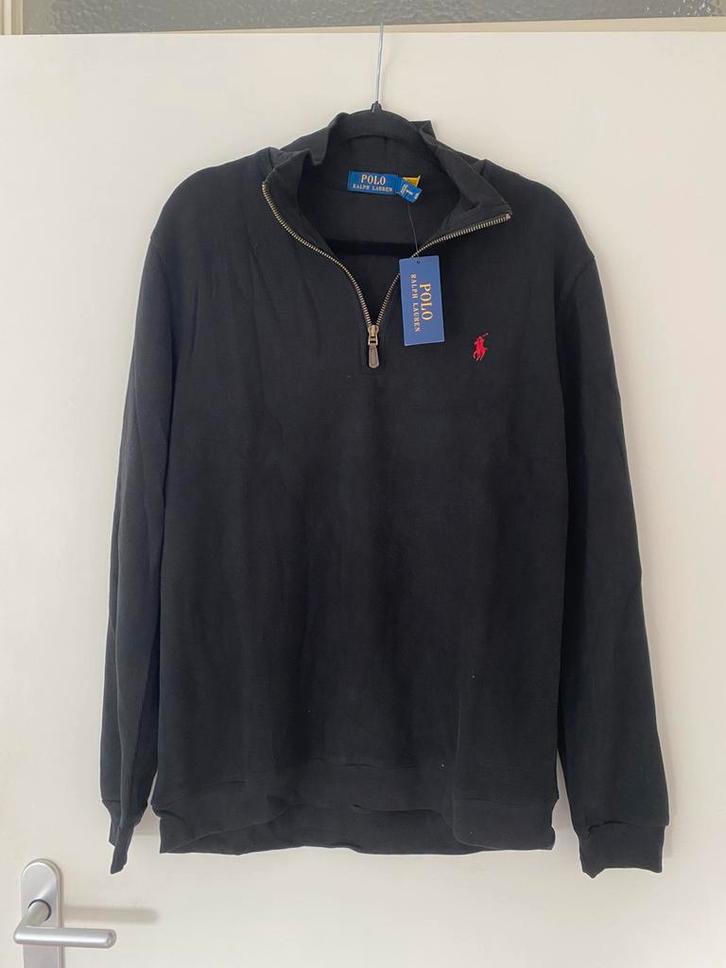 Ralph Lauren Quarter Zip / Half Zip, Kleding | Heren, Truien en Vesten, Nieuw, Maat 52/54 (L), Zwart, Verzenden