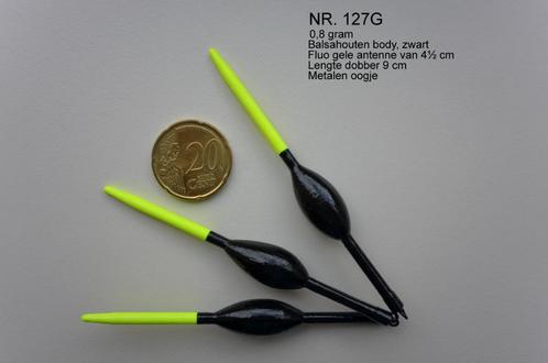 KARPERDOBBER HANDBUILT  NR. 127G / 0,8 gram, Watersport en Boten, Hengelsport | Karpervissen, Nieuw, Dobber of Lood, Ophalen of Verzenden