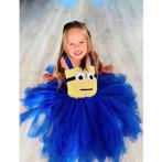 Nieuw ! Maatreeks 104-110-116-122 Blauwe Minion Prinses jurk, Ophalen of Verzenden, Nieuw, 110 t/m 116, Meisje