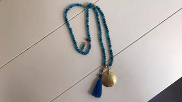 Mala 108 kralen blauw agat met Toli beschikbaar voor biedingen