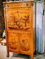 Secretaire intarsia €775.  130x68x38 cm, Antiek en Kunst, Ophalen