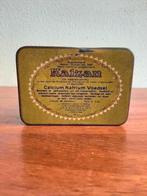 Vintage groen rechthoekige blikje doos  "Kalzan", Ophalen of Verzenden, Zo goed als nieuw, Overige, Overige merken