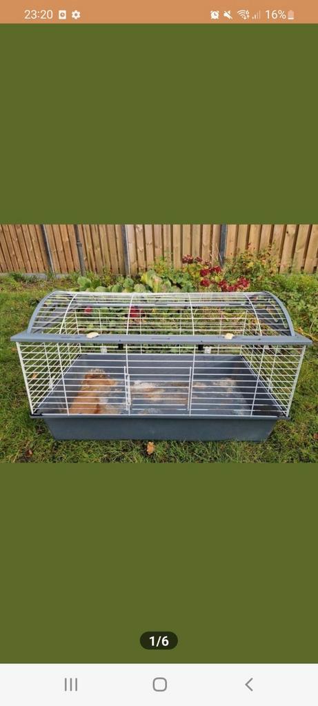 Prachtig ruim konijnenverblijf cavia konijn hok kooi 95cm, Dieren en Toebehoren, Knaagdieren en Konijnen | Hokken en Kooien, Zo goed als nieuw