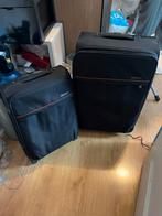 Set van 2 zwarte koffers, Sieraden, Tassen en Uiterlijk, Koffers, 60 tot 70 cm, Gebruikt, 45 tot 55 cm, Ophalen of Verzenden