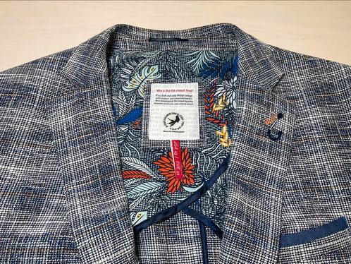 A Fish Named Fred colbert maat 52 blauw grijs, Kleding | Heren, Kostuums en Colberts, Zo goed als nieuw, Maat 52/54 (L), Blauw