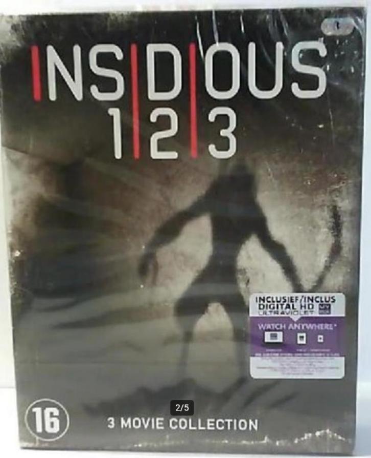 Insidious 1, 2 & 3 (3 BLU RAY BOX, NL Ondertiteling!) NIEUW!, Cd's en Dvd's, Blu-ray, Nieuw in verpakking, Horror, Boxset, Ophalen of Verzenden