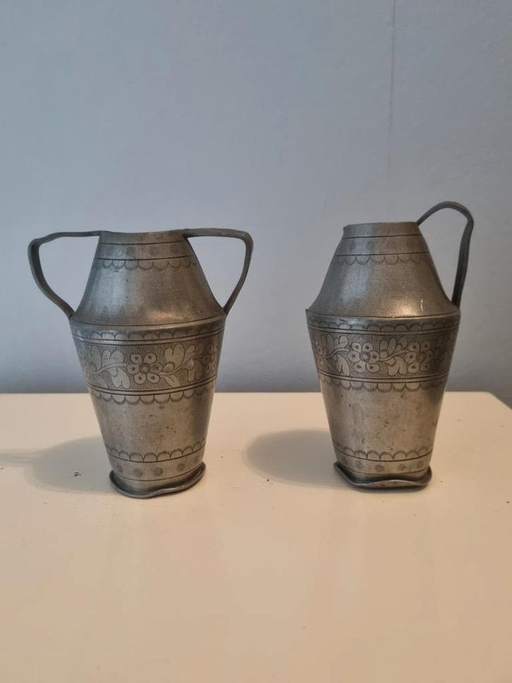 Banka Blinjoe Tinnen Kannetjes, Antiek en Kunst, Antiek | Tin, Ophalen of Verzenden