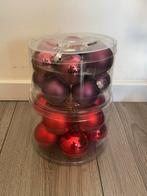 Kerstballen paars en rood, Diversen, Zo goed als nieuw, Ophalen