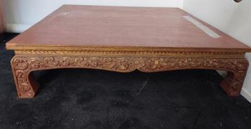 Antieke grote Birmese Troon /Salontafel /Altaar, showtafel. beschikbaar voor biedingen