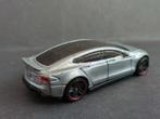 Tesla model S Silver 1'64 3inch Hotwheels Pol, Hobby en Vrije tijd, Zo goed als nieuw, Verzenden