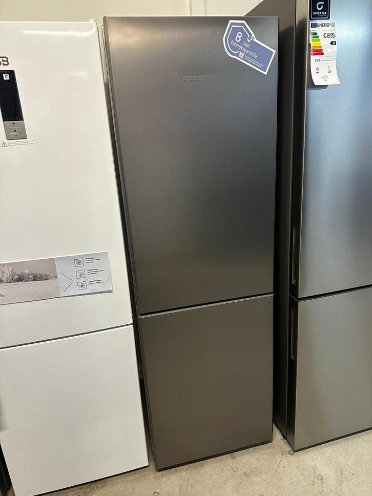 Liebherr koelvries combi 185cm steel finish 2+6jaar garantie, Witgoed en Apparatuur, Koelkasten en IJskasten, Nieuw, Met aparte vriezer