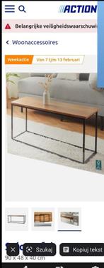 Salon tafel, Ophalen, Overige materialen, 100 tot 150 cm, 50 tot 100 cm
