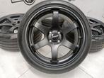 Set lichtmetaal velgen 17"inch 4x100 Japan racing style, Auto-onderdelen, Banden en Velgen