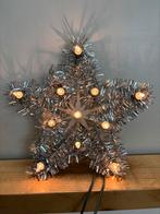 Zilver tinsel Vintage kerstboomtopper ster, Diversen, Kerst, Ophalen of Verzenden, Zo goed als nieuw