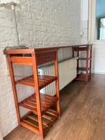 Kersen houten dressoir / wijn rek / kast, Huis en Inrichting, Kasten | Dressoirs, Ophalen, Gebruikt, 150 tot 200 cm, Met lade(s)