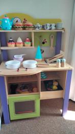 Speelkeukentje met accessoires, Ophalen, Gebruikt, Hout, Speelkeuken