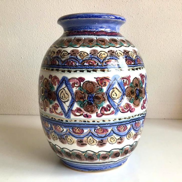 D.O.K. De Olde Kruyk vaas 24 cm - keramiek - DOK, Antiek en Kunst, Antiek | Vazen, Ophalen of Verzenden