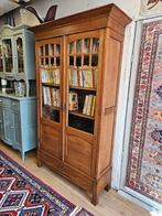 Antieke eiken boekenkast art deco, Huis en Inrichting, 100 tot 150 cm, Art deco, Antiek, Eikenhout