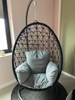 Super leuke hangstoel, Huis en Inrichting, Stoelen, Ophalen, Zo goed als nieuw, Grijs, Eén