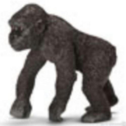 Schleich 14663 gorilla, jong, dierfiguur, Verzamelen, Dierenverzamelingen, Zo goed als nieuw, Beeldje of Figuurtje, Overige soorten