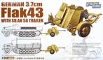 D-68,GREAT WALL HOBBY 1-35,NO,L3519,German 3.7cm Flak 43 wit, Overige merken, 1:32 tot 1:50, Overige typen, Nieuw