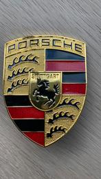 Porsche Motorkap embleem goud/zwart, Auto diversen, Verzenden