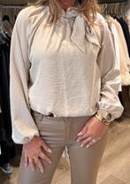 Dejacque blouse beige met glimmers - nieuw met label, Verzenden, Nieuw, Maat 42/44 (L), Beige