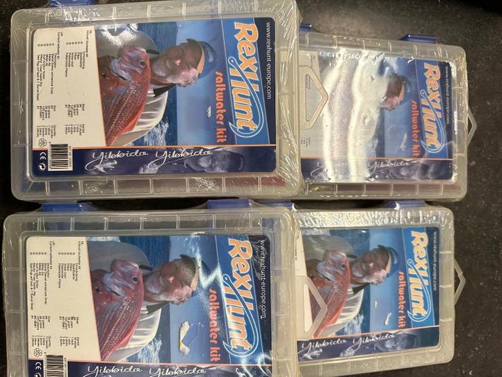 4 x rex hunt saltwater kit startset zeevissen, Watersport en Boten, Hengelsport | Zeevissen, Nieuw, Overige typen, Ophalen of Verzenden