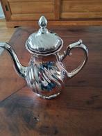 Verzilverde porseleinen koffiepot, Antiek en Kunst, Antiek | Goud en Zilver, Ophalen of Verzenden, Zilver
