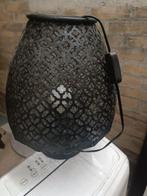 Mooie zwarte metalen lamp, Ophalen of Verzenden