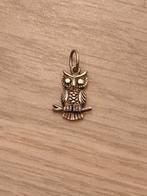 Zilveren vintage uil ketting hanger, Ophalen of Verzenden, Zo goed als nieuw, Zilver, Dier