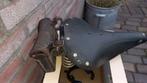 Brooks Oldtimer Fietszadel + Zadeltasje, Gebruikt, Oldtimer, Ophalen of Verzenden, Brooks