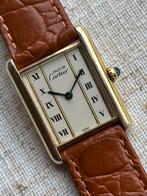 Cartier Tank Vermiel - Unisex, Leer, Polshorloge, Zo goed als nieuw, Goud