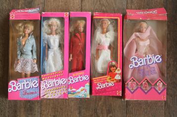5x barbie poppen in doos (jaren 80) beschikbaar voor biedingen
