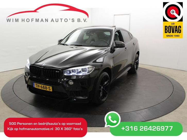 BMW X6 M 576PK Black Fire Edition Panodak 2x Dashcam, Auto's, BMW, Bedrijf, Te koop, X6, 4x4, ABS, Achteruitrijcamera, Airbags