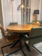 Ronde Mango Houten Eettafel - 120cm, Huis en Inrichting, Tafels | Eettafels, Ophalen, Gebruikt, 100 tot 150 cm, Rond