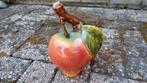 Antieke Calvados Montgommery fles als appel met kurk, Antiek en Kunst, Ophalen of Verzenden