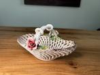 Vintage Bassano Keramieken Mand met Bloemen, Ophalen of Verzenden