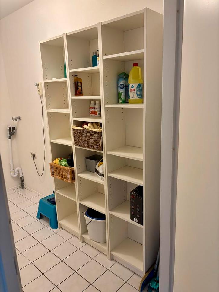 3 IKEA Billy boekenkasten gratis af te halen, Huis en Inrichting, Kasten | Boekenkasten, Gebruikt, Minder dan 50 cm, 200 cm of meer