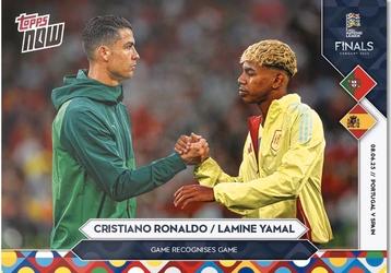 Christiano ronaldo - Lamine Yamal topps now beschikbaar voor biedingen