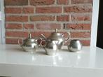 Antiek Tinnen Theeservies Metewa Holland Art Deco, Antiek en Kunst, Ophalen of Verzenden