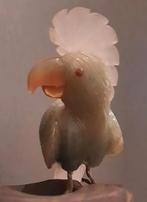 Groen stenen vogeltje, Antiek en Kunst, Kunst | Beelden en Houtsnijwerken, Ophalen of Verzenden