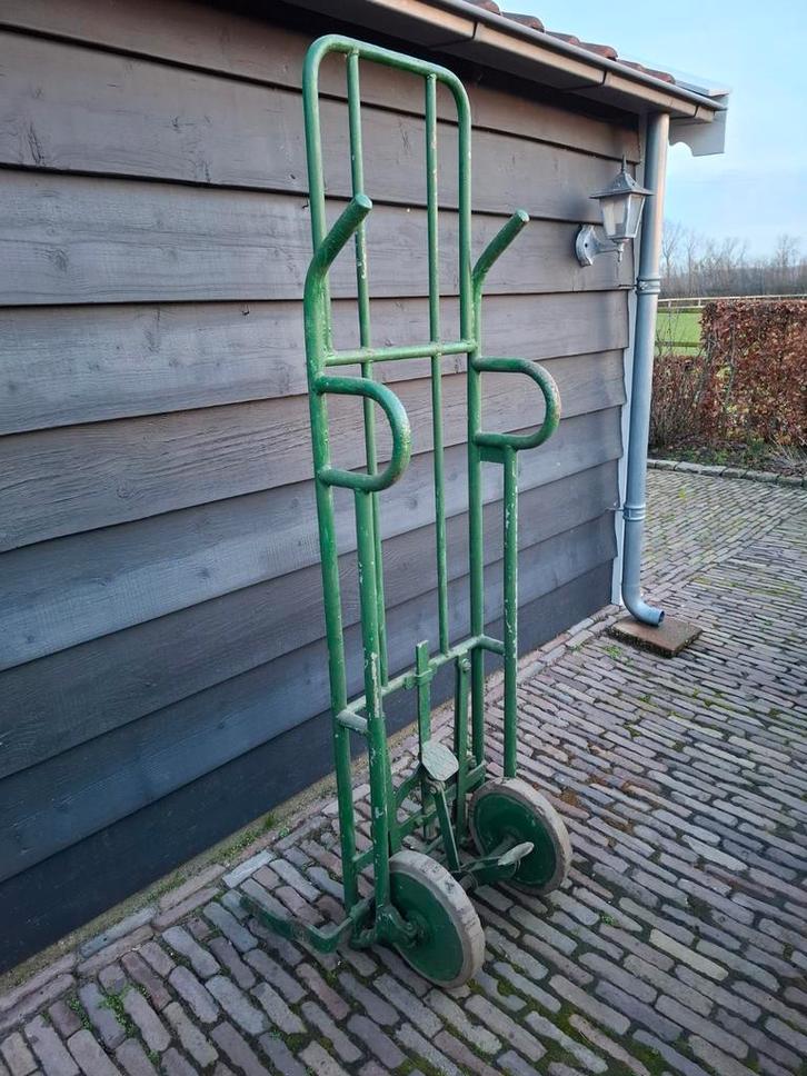 Steekwagen met kisten- en pallethouder, Doe-het-zelf en Verbouw, Transportwagens, Gebruikt, Steekwagen, Ophalen of Verzenden