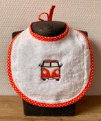 Geborduurde slab, Volkswagenbusje, VW, geboortecadeau, Ophalen of Verzenden, Nieuw, Jongetje of Meisje