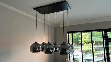 Design Hanglamp 6 smoke glass glazen bollen beschikbaar voor biedingen
