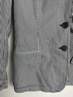 Zenggi Amsterdam zwart wit gestreepte blazer maat M, Maat 38/40 (M), Zenggi, Zwart, Customerservice@zenggi.com