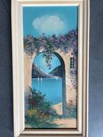 Schilderij: Italiaans Landschap met Boog, Antiek en Kunst, Kunst | Schilderijen | Klassiek, Ophalen of Verzenden