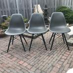 3  Vitra DSR Eames plastic chair design stoel, Ophalen, Gebruikt, Wit, Nvt