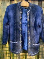 Noors Windfjord 100% zuiver wollen Vest - Maat L Blauw, Maat 38/40 (M), Windfjord, Zo goed als nieuw, Verzenden